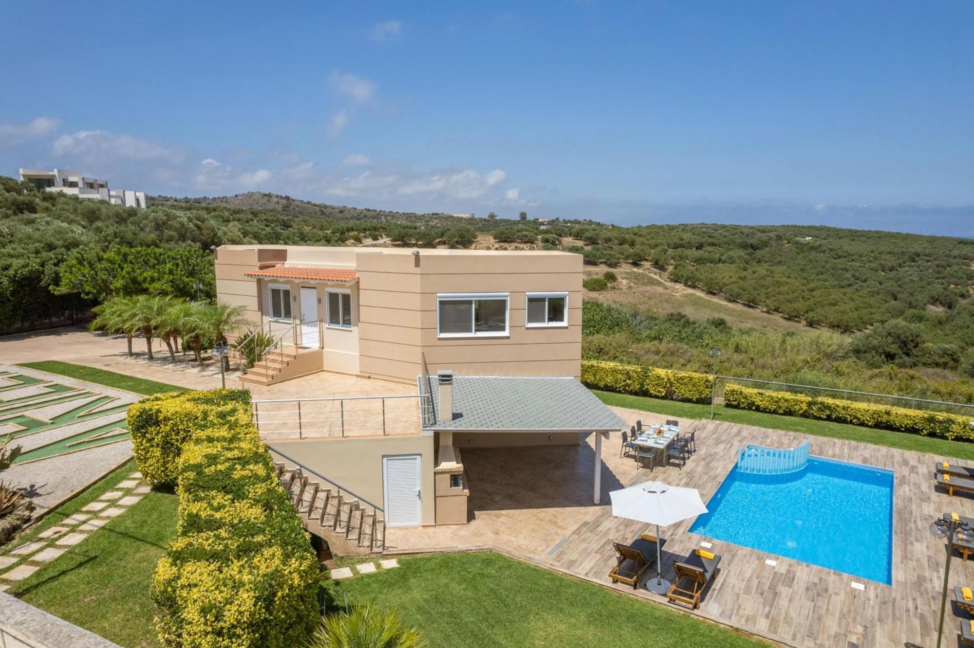 Villa Ariella With Sea View Agia Marina Exterior foto
