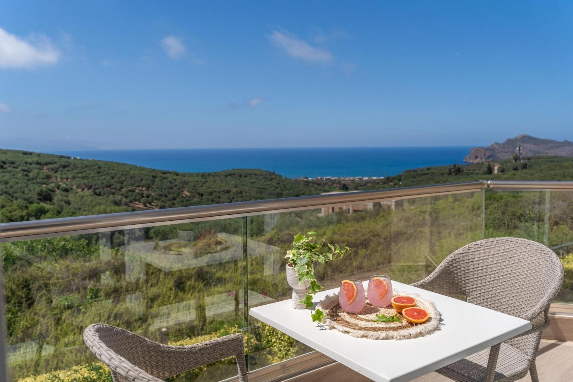 Villa Ariella With Sea View Agia Marina Exterior foto